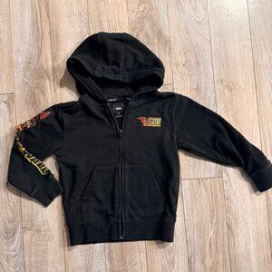 Vans zip hoodie with flames